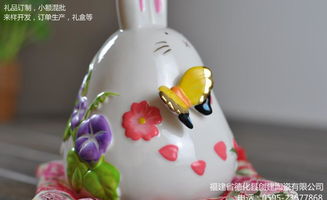 日本招財貓擺件中號陶瓷工藝品 招財蝴蝶兔價格、廠家與圖片解析